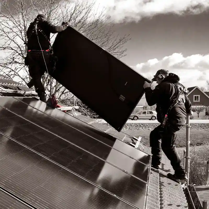 Installation av solceller